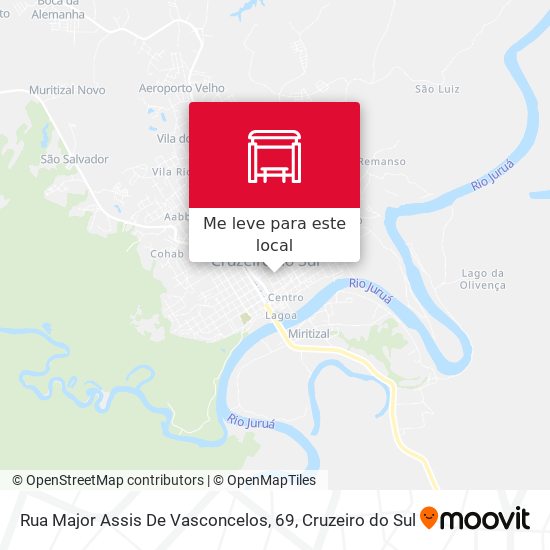 Rua Major Assis De Vasconcelos, 69 mapa