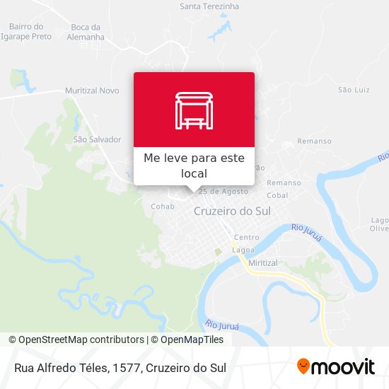 Rua Alfredo Téles, 1577 mapa
