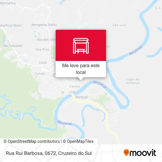 Rua Rui Barbosa, 0672 mapa