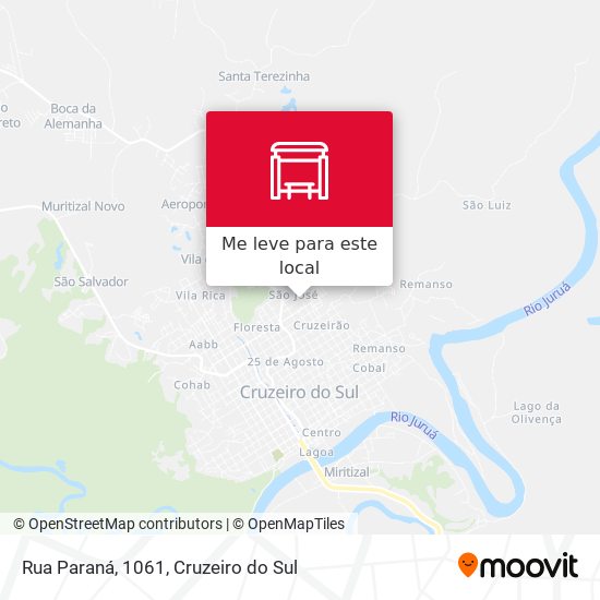 Rua Paraná, 1061 mapa