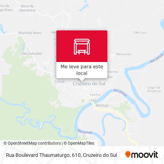 Rua Boulevard Thaumaturgo, 610 mapa