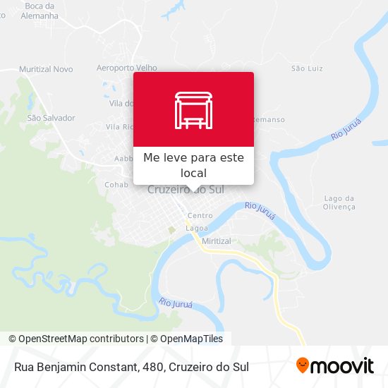 Rua Benjamin Constant, 480 mapa