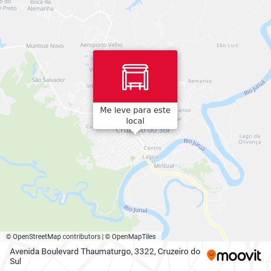 Avenida Boulevard Thaumaturgo, 3322 mapa