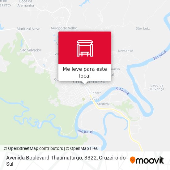 Avenida Boulevard Thaumaturgo, 3322 mapa