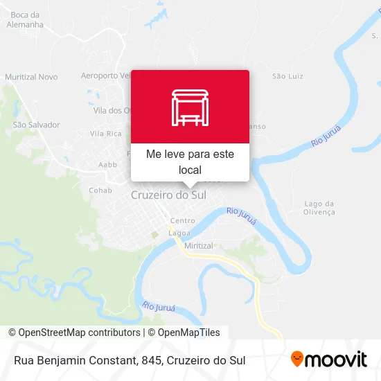 Rua Benjamin Constant, 845 mapa