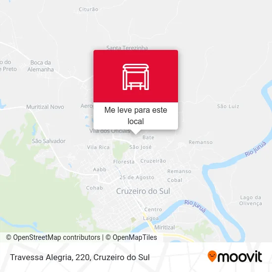 Travessa Alegria, 220 mapa