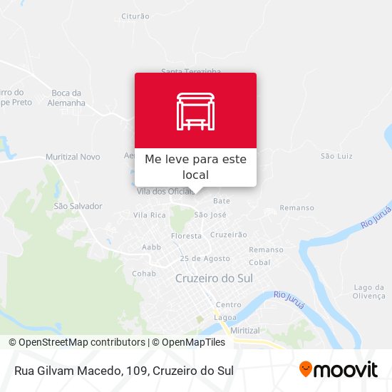 Rua Gilvam Macedo, 109 mapa