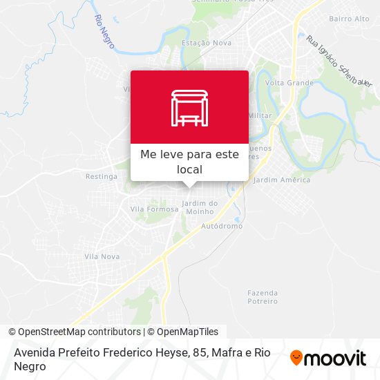 Avenida Prefeito Frederico Heyse, 85 mapa