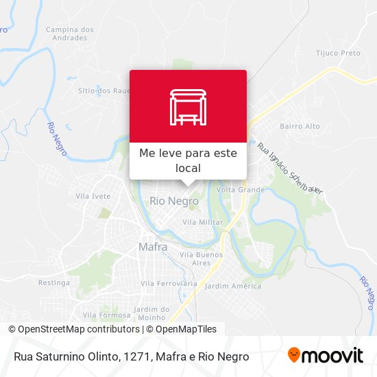 Rua Saturnino Olinto, 1271 mapa