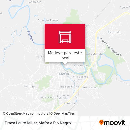 Praça Lauro Miller mapa