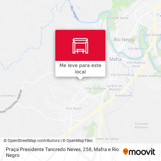 Praça Presidente Tancredo Neves, 258 mapa