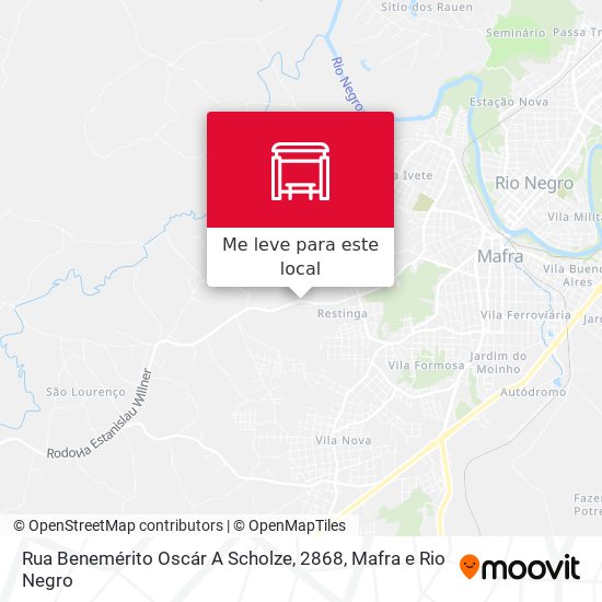 Rua Benemérito Oscár A Scholze, 2868 mapa