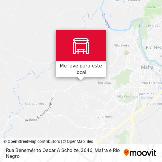 Rua Benemérito Oscár A Scholze, 3646 mapa