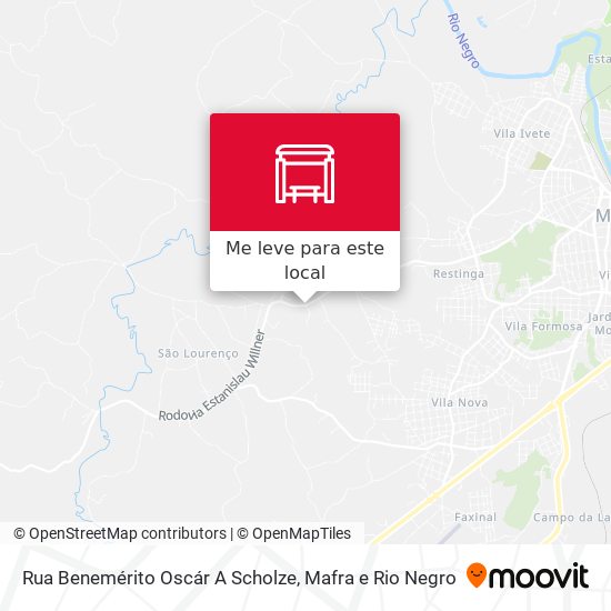Rua Benemérito Oscár A Scholze mapa