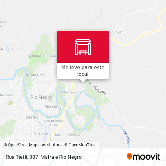 Rua Tietê, 307 mapa