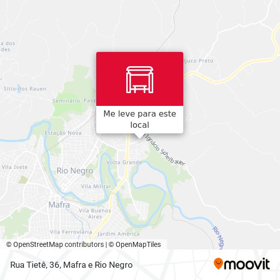 Rua Tietê, 36 mapa