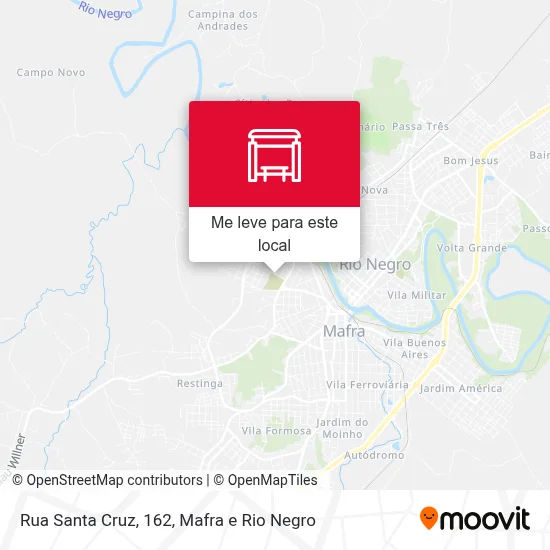 Rua Santa Cruz, 162 mapa