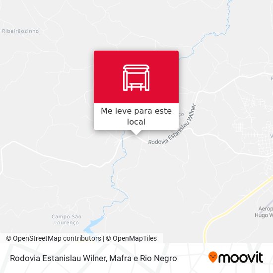 Rodovia Estanislau Wilner mapa