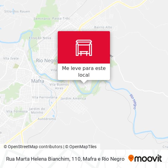 Rua Marta Helena Bianchim, 110 mapa