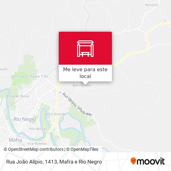 Rua João Alípio, 1413 mapa