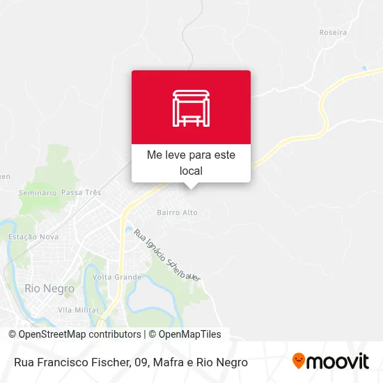 Rua Francisco Fischer, 09 mapa