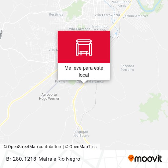 Br-280, 1218 mapa