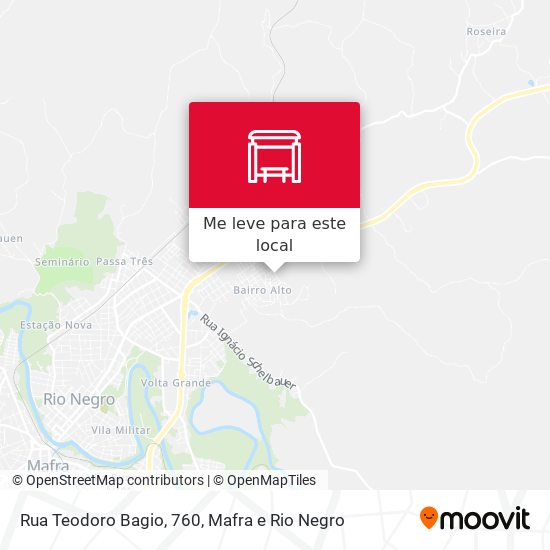 Rua Teodoro Bagio, 760 mapa