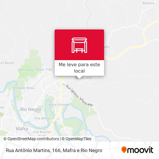 Rua Antônio Martins, 166 mapa