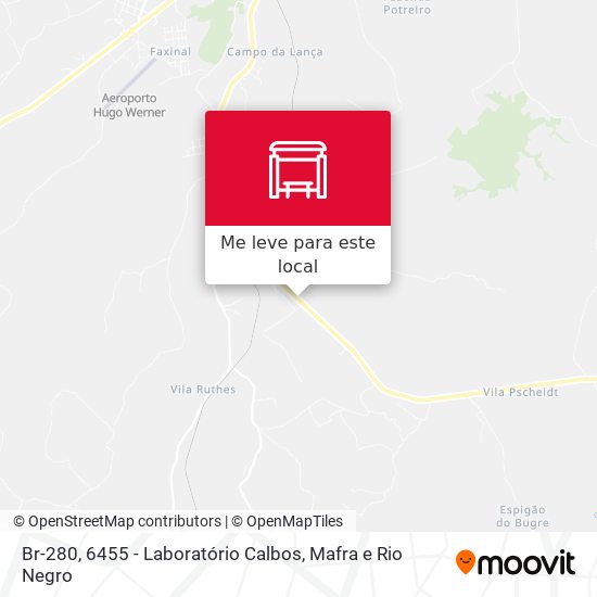 Br-280, 6455 - Laboratório Calbos mapa