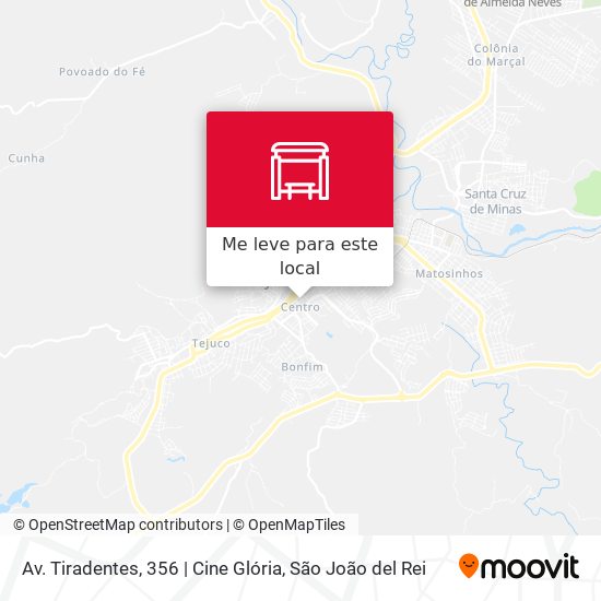 Av. Tiradentes, 356 | Cine Glória mapa