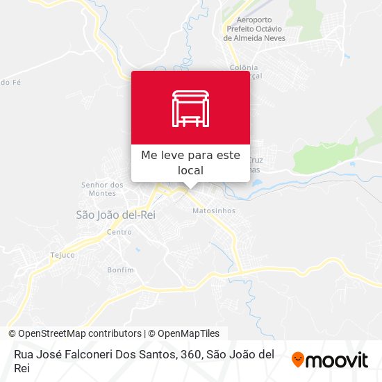 Rua José Falconeri Dos Santos, 360 mapa
