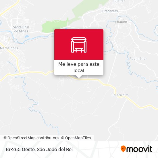Br-265 Oeste mapa