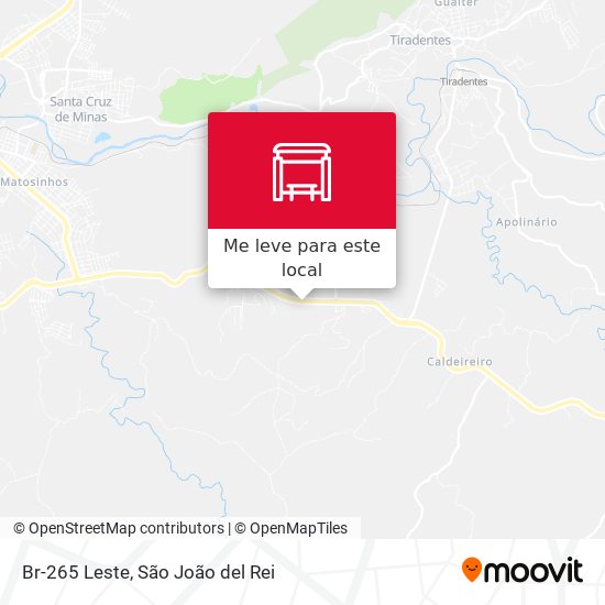 Br-265 Leste mapa
