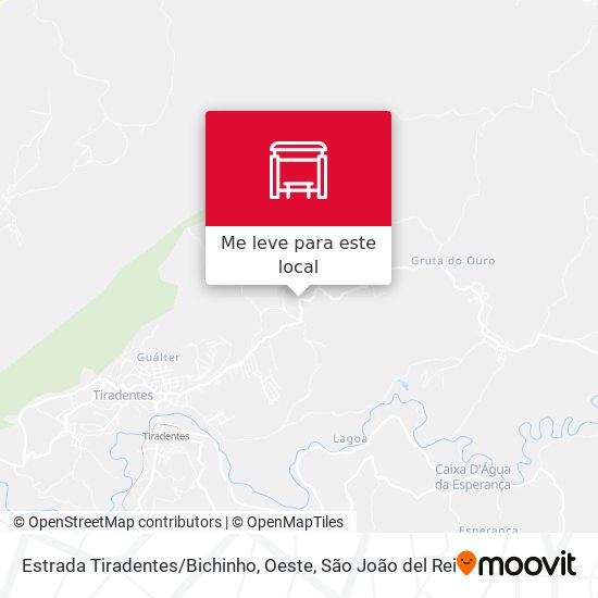 Estrada Tiradentes / Bichinho, Oeste mapa