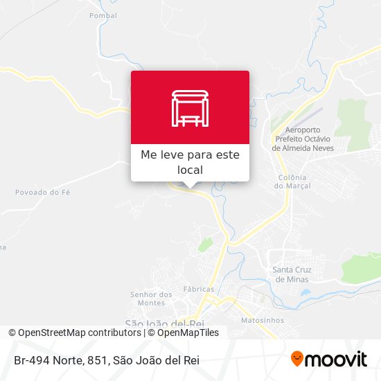 Br-494 Norte, 851 mapa
