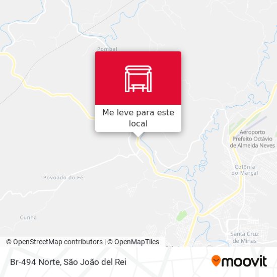 Br-494 Norte mapa