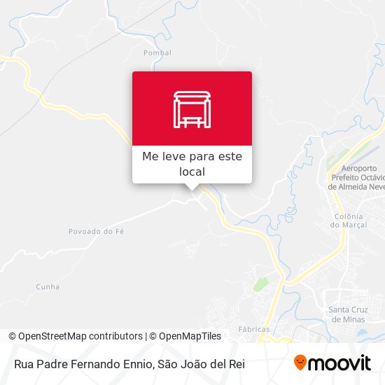Rua Padre Fernando Ennio mapa