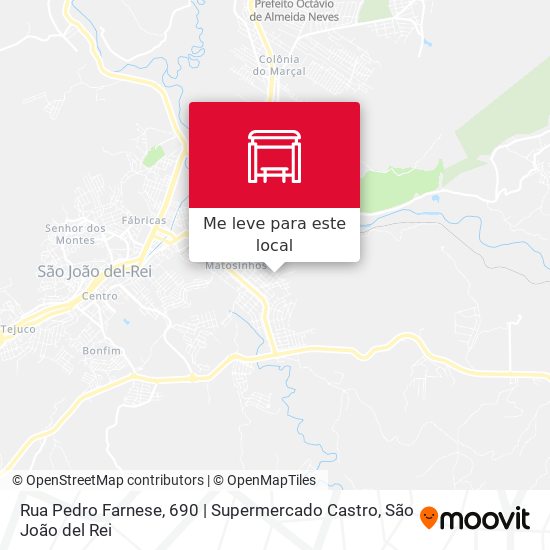 Rua Pedro Farnese, 690 | Supermercado Castro mapa