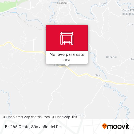 Br-265 Oeste mapa