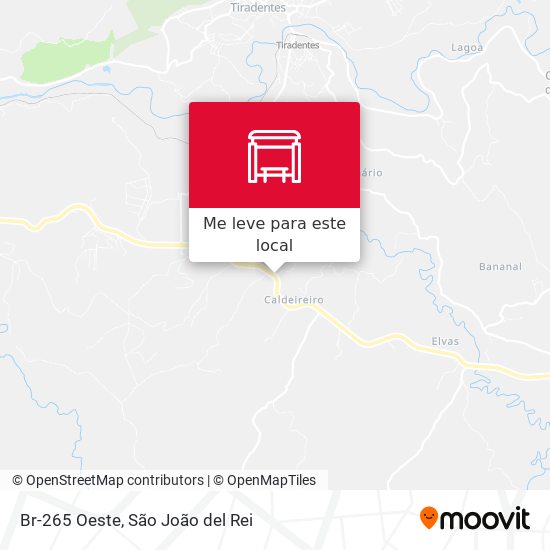 Br-265 Oeste mapa