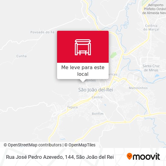 Rua José Pedro Azevedo, 144 mapa