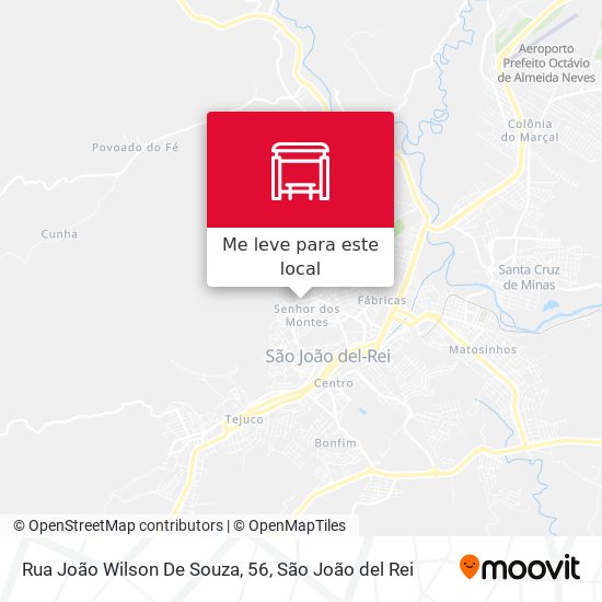 Rua João Wilson De Souza, 56 mapa