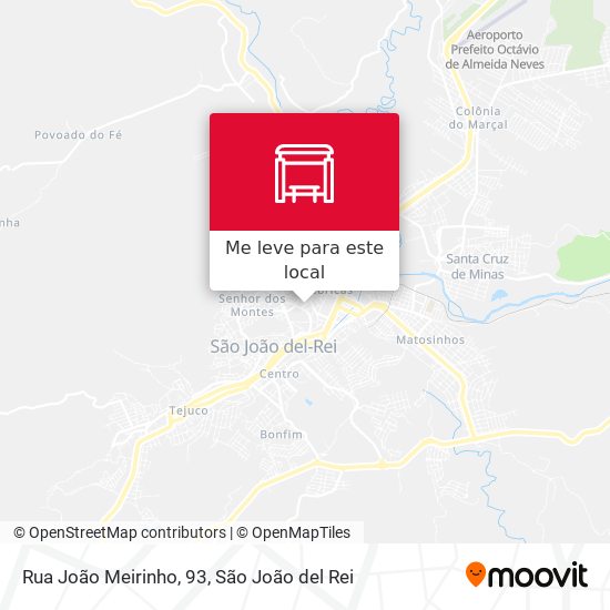 Rua João Meirinho, 93 mapa