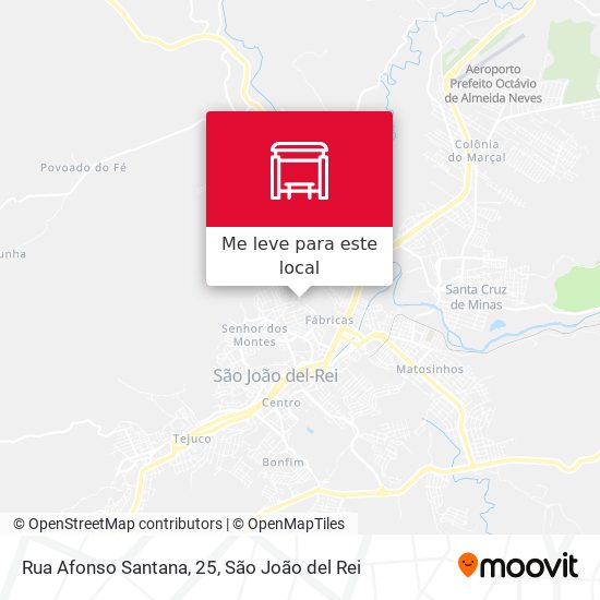 Rua Afonso Santana, 25 mapa