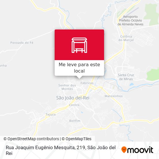 Rua Joaquim Eugênio Mesquita, 219 mapa