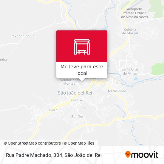 Rua Padre Machado, 304 mapa
