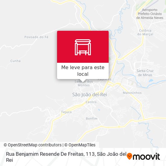 Rua Benjamim Resende De Freitas, 113 mapa