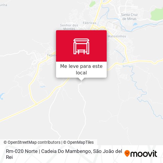 Rm-020 Norte | Cadeia Do Mambengo mapa