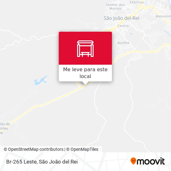 Br-265 Leste mapa