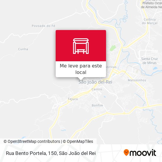 Rua Bento Portela, 150 mapa